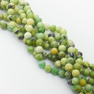 Turkus naturalny kulka fasetowana 8mm