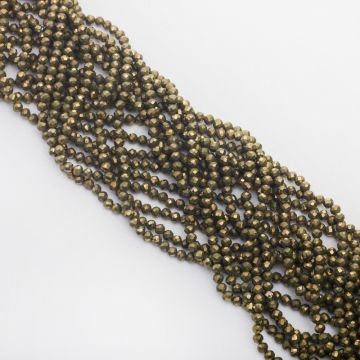Piryt kulka fasetowana 3mm - na sznury