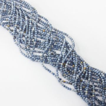 Koral niebieski kulka fasetowana 2,5mm