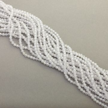 Cyrkonia biała kulka fastowana 3mm