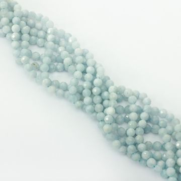 Akwamaryn kulka fasetowana 6mm