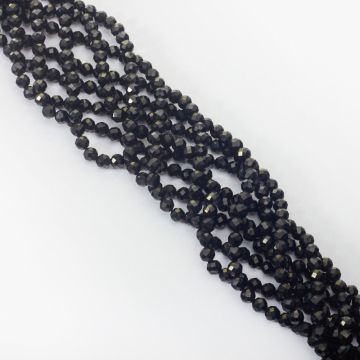 Czarny turmalin kulka fasetowana 5,5mm