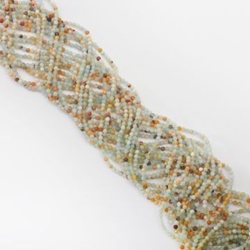 Amazonit kulka fasetowana 2mm