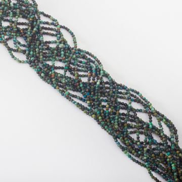 Chryzokola kulka fasetowana 2mm