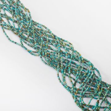 Turkus naturalny kulka fasetowana 2mm