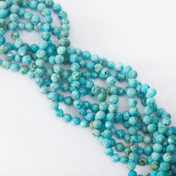 Magnezyt niebieski kulka fasetowana 5,5mm