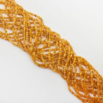 Złote tygrysie oko kulka gładka 2,5mm