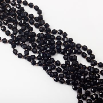 Onyks baryłka fasetowana 8mm