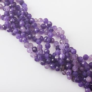 Ametyst kulka fasetowana 8mm Ametyst kulka fasetowana 8mm