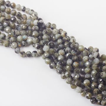 Labradoryt kulka fasetowana 8mm