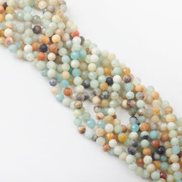 Amazonit kulka fasetowana 6mm Amazonit kulka fasetowana 6mm