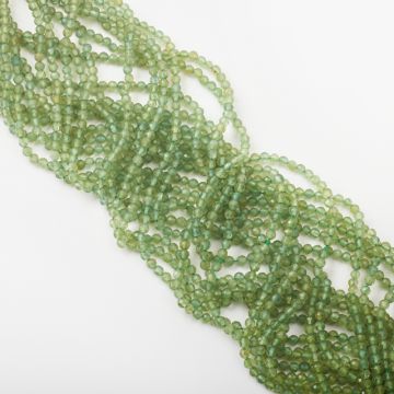 Zielony apatyt kulka fasetowana 3,5mm