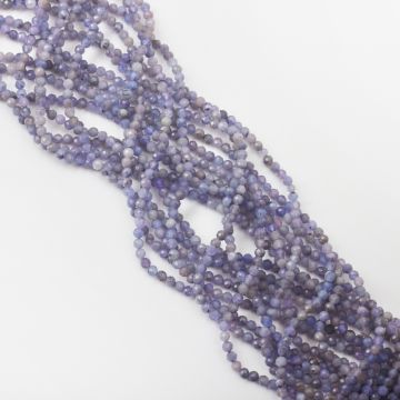 Tanzanit kulka fasetowana 3mm