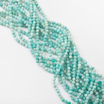 Amazonit kulka fasetowana 4mm