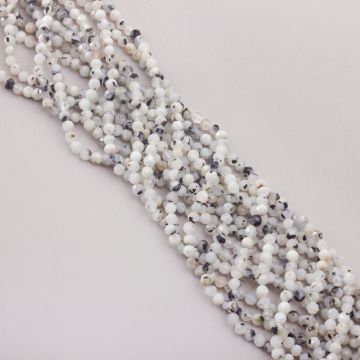 Kamień księżycowy kulka fasetowana 4mm Kamień księżycowy kulka fasetowana 4mm