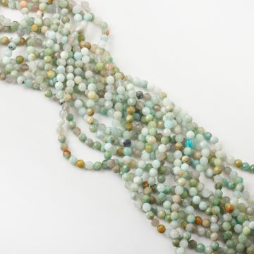 Amazonit kulka fasetowana 4,5mm
