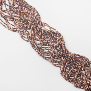 Rodonit kulka fasetowana 2mm