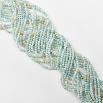 Amazonit kulka fasetowana 3mm