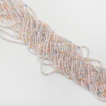 Morganit kulka gładka 3mm