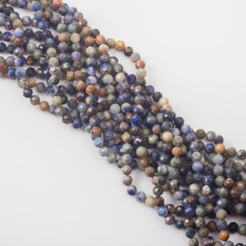 Sodalit kulka fasetowana 6mm