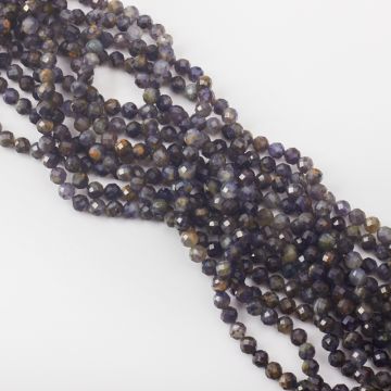 Iolit kulka fasetowana 6mm