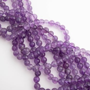 Ametyst kulka gładka 6,5mm