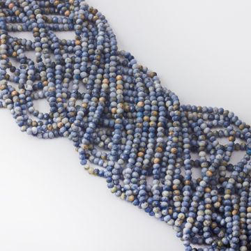 Koral niebieski oponka fasetowana 3x4mm