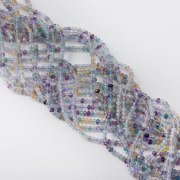 Fluoryt oponka fasetowana 3x4mm