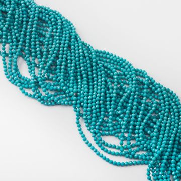 Magnezyt turkusowy kulka fasetowana 3mm - na sznury