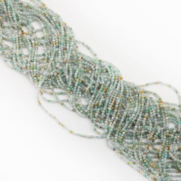 Amazonit kulka fasetowana 2,5mm - na sznury Amazonit kulka fasetowana 2,5mm - na sznury