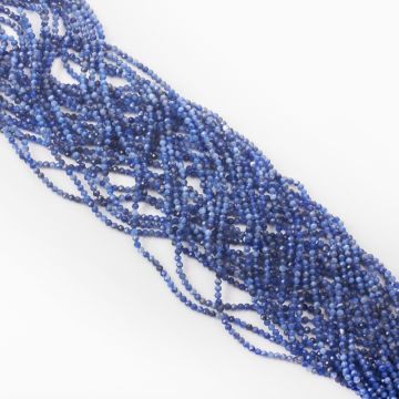 Sodalit kulka fasetowana 2mm - na sznury Sodalit kulka fasetowana 2mm - na sznury