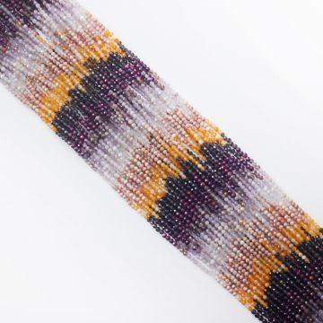 Mix kamieni kulki fasetowane cieniowane 2mm