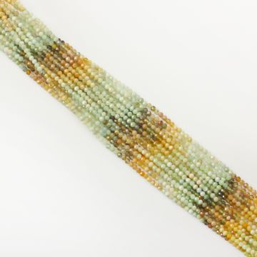 Mix kamieni kulki fasetowane cieniowane 3mm