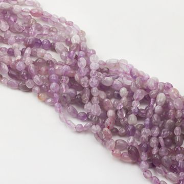 Ametyst lawendowy bryłka nieregularna 6x8mm