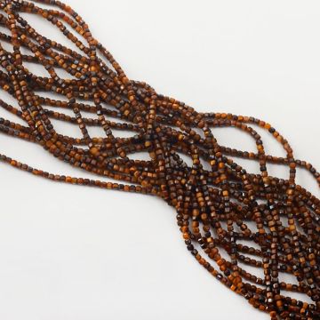 Tygrysie oko kostka fasetowana 2,5x2,5mm