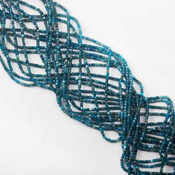 Apatyt kostka fasetowana 2x2mm