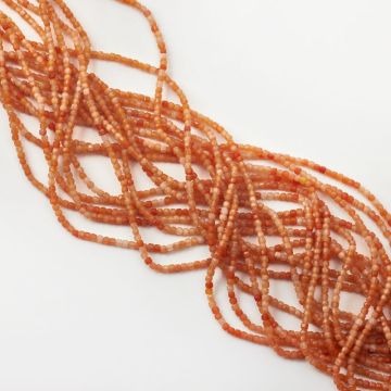 Kamień słoneczny kostka fasetowana 2,5x2,5mm