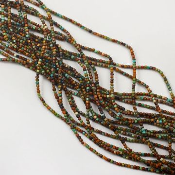 Turkus kostka fasetowana 2,5x2,5mm