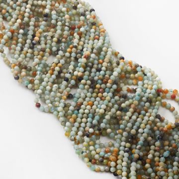 Amazonit kulka fasetowana 4mm