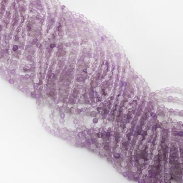 Ametyst lawendowy kulka fasetowana 4mm Ametyst lawendowy kulka fasetowana 4mm