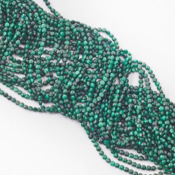 Malachit dysk fasetowany 4,5mm