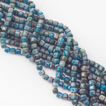 Apatyt kostka fasetowana 8mm