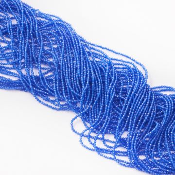 Kocie oko kulka fasetowana granatowa 2mm