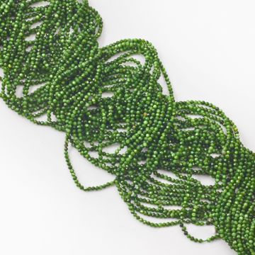 Zielona masa perłowa kulka fasetowana 2mm