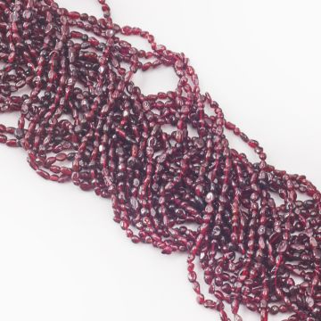 Granat bryłki nieregularne 3x6mm