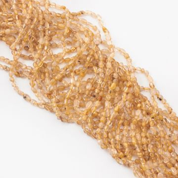 Cytryn bryłki nieregularne 3x6mm - na sznurze