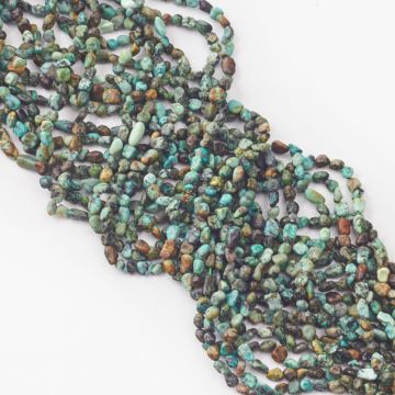 Turkus bryłki nieregularne 3x6mm