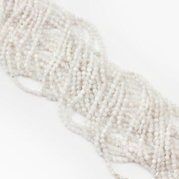 Kamień księżycowy dysk fasetowany 4mm Kamień księżycowy dysk fasetowany 4mm