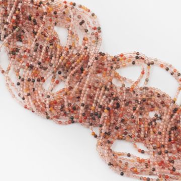 Kwarc z rutylem kulka gładka 3mm