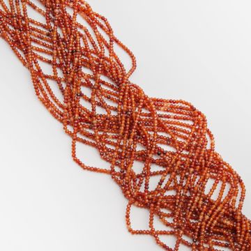 Granat pomarańczowy oponka fasetowana 2x3mm